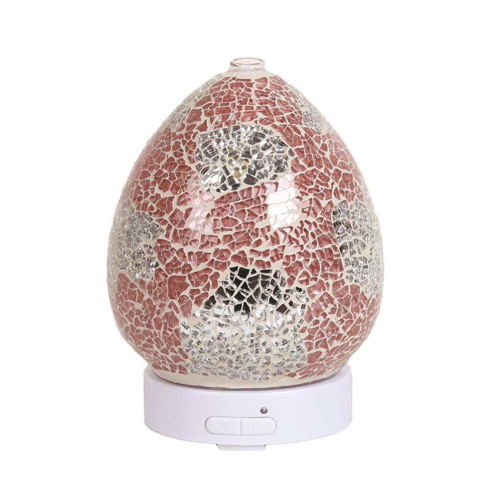 Aroma LED Coral & Silver Ultrasonic Electric Essential Oil Diffuser £26.99
